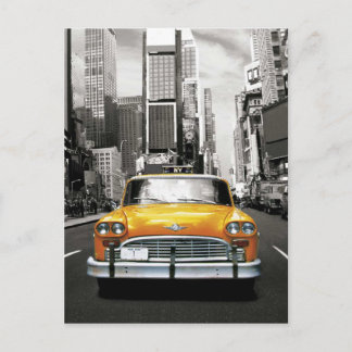 Carte Postale J'aime NYC - taxi de New York
