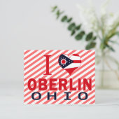 Carte Postale J'aime Oberlin, Ohio (Debout devant)