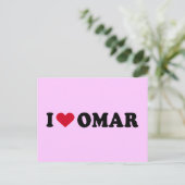 CARTE POSTALE J'AIME OMAR (Debout devant)
