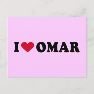 CARTE POSTALE J'AIME OMAR