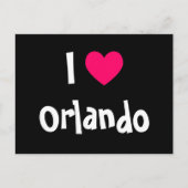 Carte Postale J'aime Orlando (Devant)