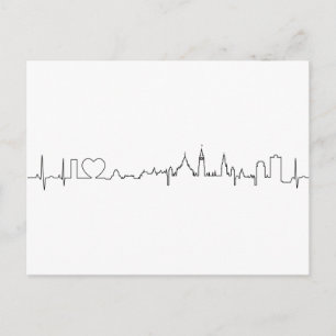 Carte Postale J'aime Ottawa dans un style ecg extraordinaire