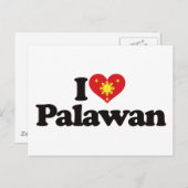 Carte Postale J'aime Palawan (Devant / Derrière)
