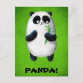 Carte Postale J'aime Panda (Devant)