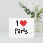 Carte Postale J'aime Paris (Debout devant)