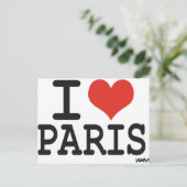 Carte Postale J'aime Paris (Debout devant)