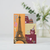 Carte Postale J'aime Paris (Debout devant)