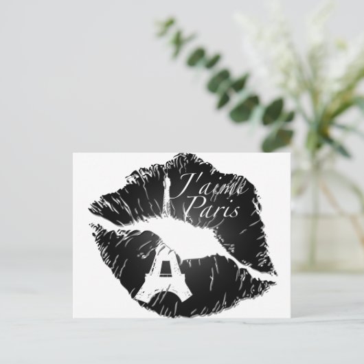 Carte Postale J'aime Paris Lips (Debout devant)