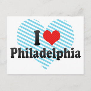 Carte Postale J'aime Philadelphie