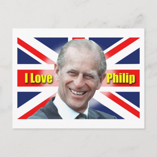 Carte Postale J'aime Philip (Devant)