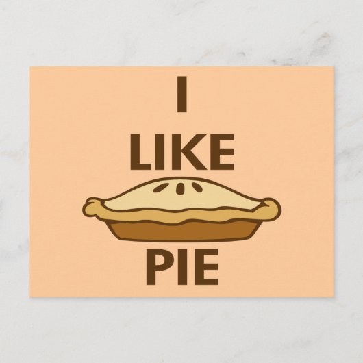 Carte Postale J'Aime Pie (Devant)