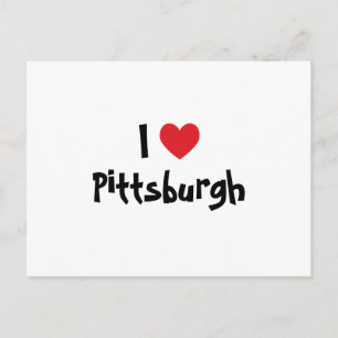 Carte Postale J'aime Pittsburgh