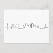 Carte Postale J'aime Pittsburgh dans un style ecg extraordinaire (Devant)