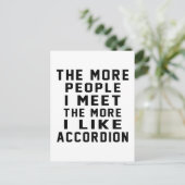 Carte Postale J'Aime Plus D'Accordiation (Debout devant)