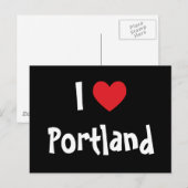 Carte Postale J'aime Portland (Devant / Derrière)