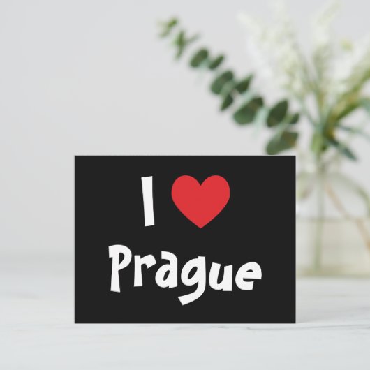 Carte Postale J'aime Prague (Debout devant)