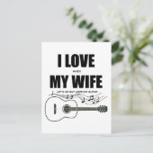 Carte Postale J'aime quand ma femme me fait acheter une autre gu (Debout devant)