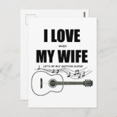 Carte Postale J'aime quand ma femme me fait acheter une autre gu (Devant / Derrière)