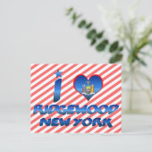 Carte Postale J'aime Ridgewood, New York (Debout devant)