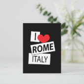 Carte Postale J'aime Rome Italie (Debout devant)