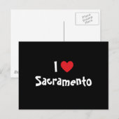 Carte Postale J'aime Sacramento (Devant / Derrière)