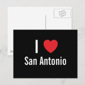 Carte Postale J'aime San Antonio (Devant / Derrière)