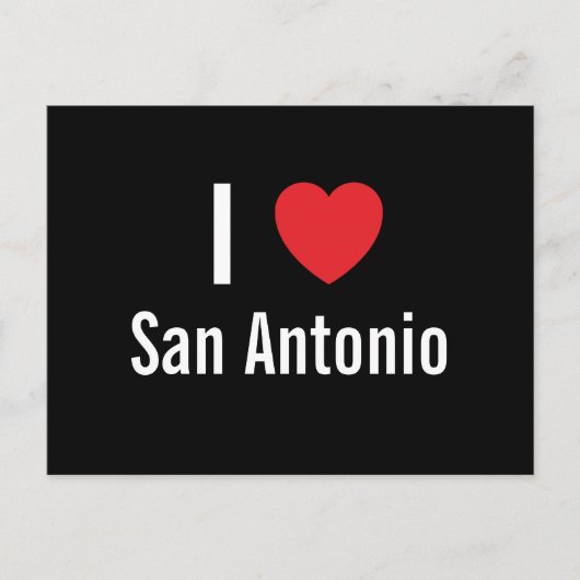 Carte Postale J'aime San Antonio (Devant)