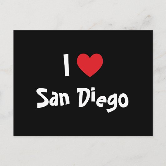 Carte Postale J'aime San Diego (Devant)