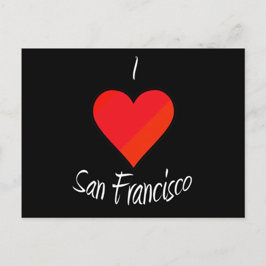 Carte Postale J'aime San Francisco (Devant)
