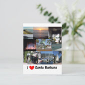Carte Postale J'aime Santa Barbara (Debout devant)