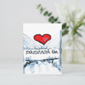 Carte Postale J'aime Savannah Ga (Debout devant)