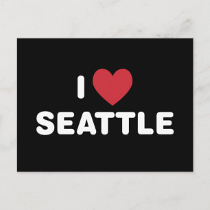 Carte Postale J'aime Seattle