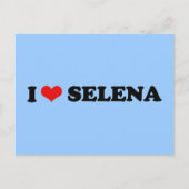 CARTE POSTALE J'AIME SELENA (Devant)