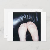 CARTE POSTALE J'AIME SES PIEDS (Devant / Derrière)