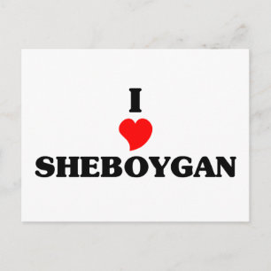 Carte Postale J'aime Sheboygan