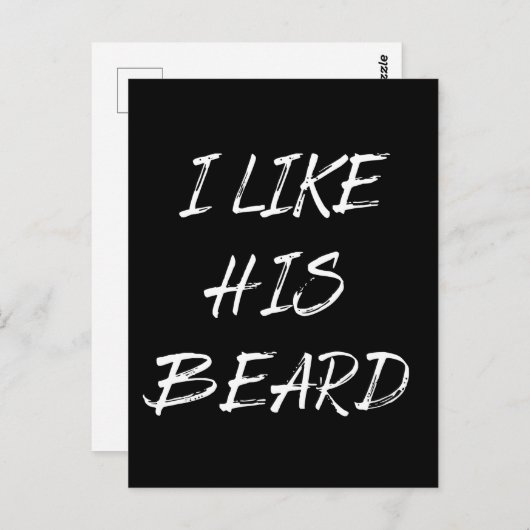 Carte Postale J'aime son barbarde (Devant / Derrière)