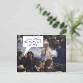 Carte Postale J'Aime Son Drag Mais Son Porte Est En Feu ! (Debout devant)