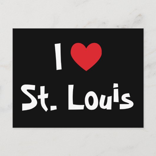 Carte Postale J'aime St. Louis (Devant)