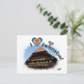 Carte Postale J'aime Suisse Postkarte (Debout devant)