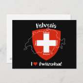 Carte Postale J'aime Suisse Postkarte (Devant / Derrière)