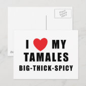 Carte Postale J'Aime Tamales (Devant / Derrière)
