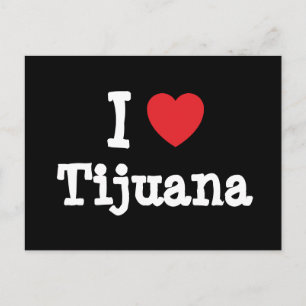 Carte Postale J'aime Tijuana coeur T-shirt