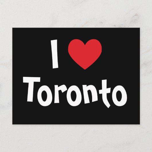 Carte Postale J'aime Toronto (Devant)