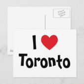 Carte Postale J'aime Toronto (Devant / Derrière)