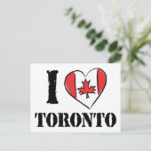 Carte Postale J'aime Toronto Canada (Debout devant)