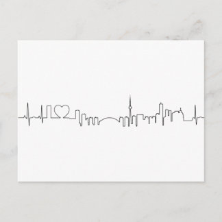 Carte Postale J'aime Toronto dans un style ecg extraordinaire