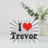 Carte Postale J'aime Trevor (Debout devant)