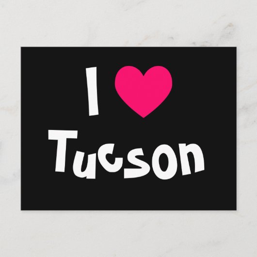 Carte Postale J'aime Tucson (Devant)