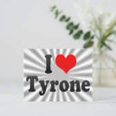 Carte Postale J'aime Tyrone (Debout devant)