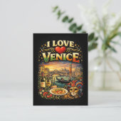 Carte Postale J'aime Venise (Debout devant)